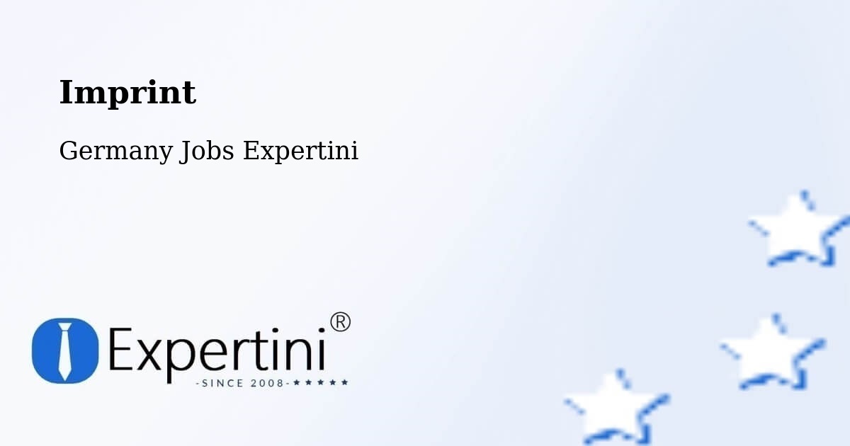 Imprint – Kronach - Germany Jobs Expertini